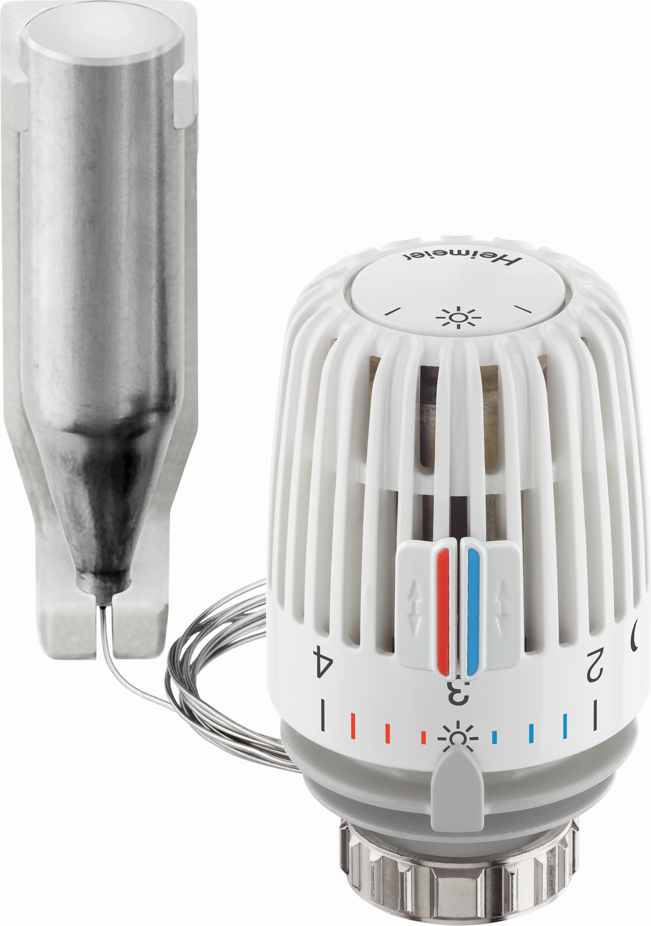 Heimeier tête thermostatique 6005-00.500 blanc, standard, tube capillaire 5 m