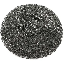 Topfreiniger Metall Silber Ø 10,5 cm 60 gr/m2 5x10 Stück