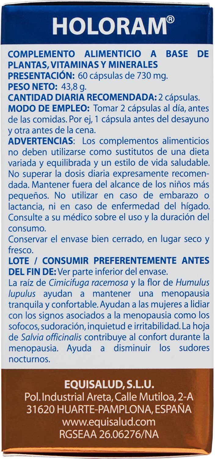 Equisalud Holoram Menopausia 60 caps