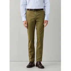 Hackett London für Herren. HM2100116 Olivgrüne Kensington-Chino-Hose (30/32), Lässig, Baumwolle