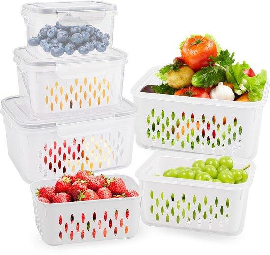 Benza Ibenzoa 3-delige set luchtdichte vershoudcontainers, 0,85/1,75/3,3 liter