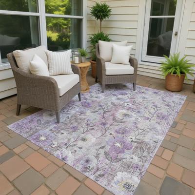 Addison Rugs Machine Washable Indoor/ Outdoor Floral Joy Chantille Rug