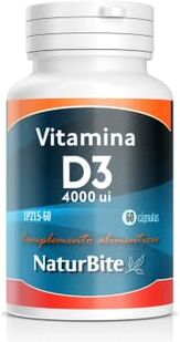 Naturbite Vitamina D3 4000 ui 60 Caps