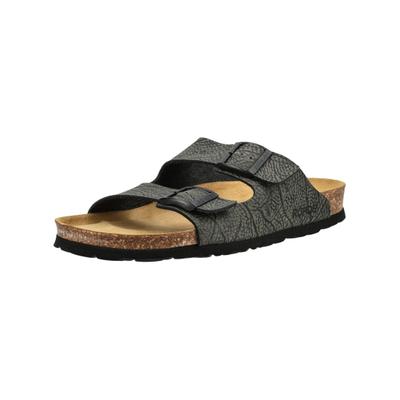 Pantolette ROHDE "Rohde Pantoletten Nubuk/Velours", Herren, Gr. 44, grau (olive), Leder, Schuhe Pantolette