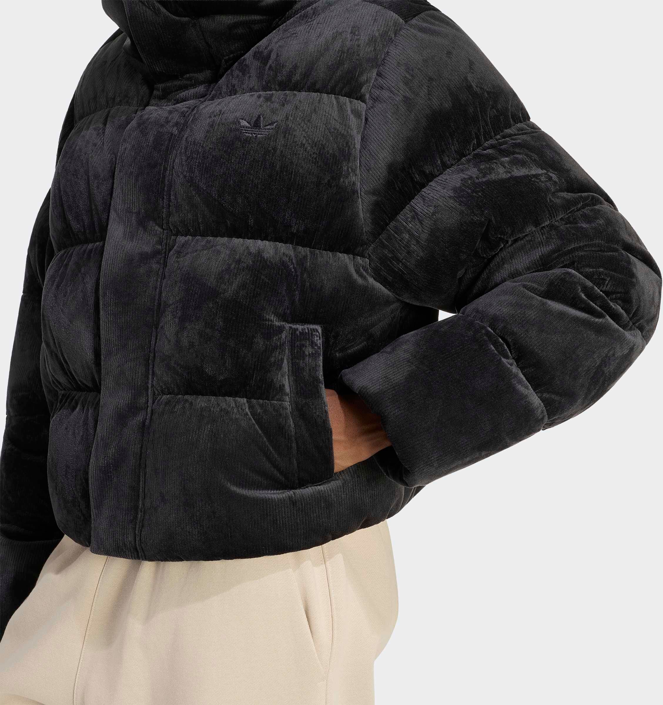 Outdoorjacke ADIDAS ORIGINALS "WINTERFEST", Damen, Gr. XL, schwarz, Obermaterial: 92% Polyester, 8% Elasthan. Futter: 100% Polyester. Wattierung: 80% Entendaune, 20% Entenfeder, Jacken Outdoorjacke, für Erwachsene schwarz XL