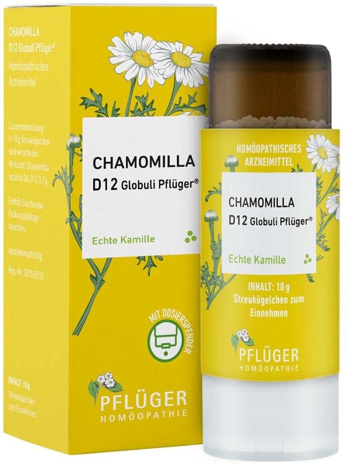 Chamomilla D12 Globuli Pflüger Dosierspender