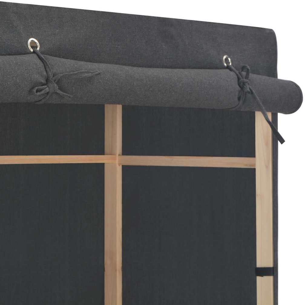 vidaXL Garde-robe Gris 79 x 40 x 170 cm Tissu