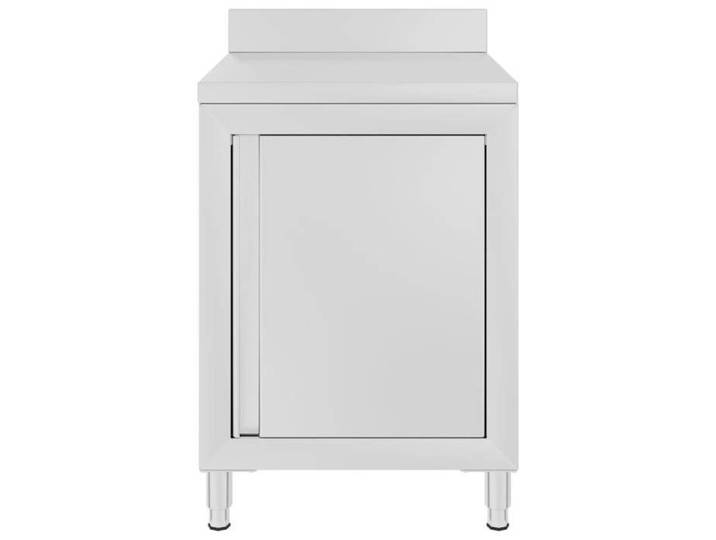 MMCZ Table de préparation/Plan De Travail - Table de travail commerciale avec armoire 60x60x96 cm Inox@8880450@