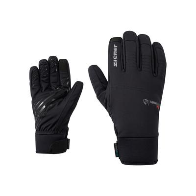 Fahrradhandschuhe ZIENER "DINUSO-Z AQUASHIELD PrimaLoft TOUCH", Damen, Gr. 9, schwarz, Materialmix, Handschuhe, wasserdicht, winddicht, atmungsaktiv, extra warm durch PrimaLoft