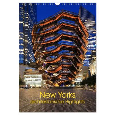 New Yorks architektonische Highlights (Wandkalender 2026 DIN A3 hoch), CALVENDO Monatskalender