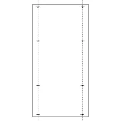 ABN SY47436M PVC-Montageplatte AS-205 für SL205, 1000x500mm