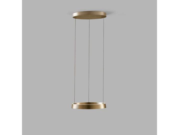Edge Round Suspension Ø500 Brass - LIGHT-POINT - Salon / séjour - Aluminium - À ampoule unique
