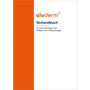 Söhngen Verbandbuch aluderm+ 8001002, gemäß DSGVO und DGUV, 32 Blatt, DIN A4