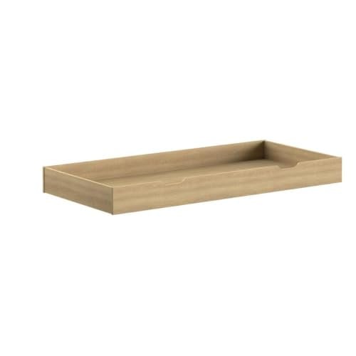 Vipack Dallas uitschuifbare lade voor bed in eikenhout naturel, 90 x 190 cm