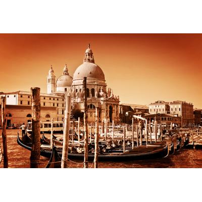 Fototapete PAPERMOON "Retro Venedig", bunt, B:5m L:2,8m, Vlies, Tapeten