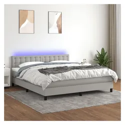 vidaXL, Boxspringbett, Vabeles (Knöpfe) (160 x 200 cm)