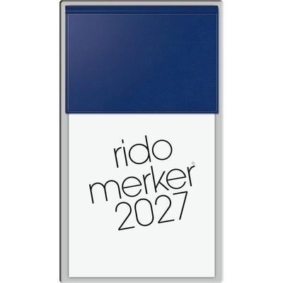 rido/idé 7035003387 Vormerkbuch Mod. Merker 2027 108×201 mm, Kunststoff, dunkelblau