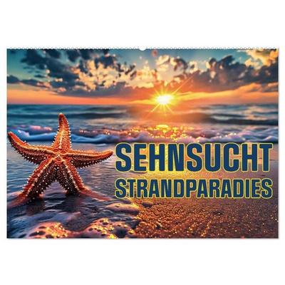 Sehnsucht Strandparadies (Wandkalender 2027 DIN A2 quer), CALVENDO Monatskalender
