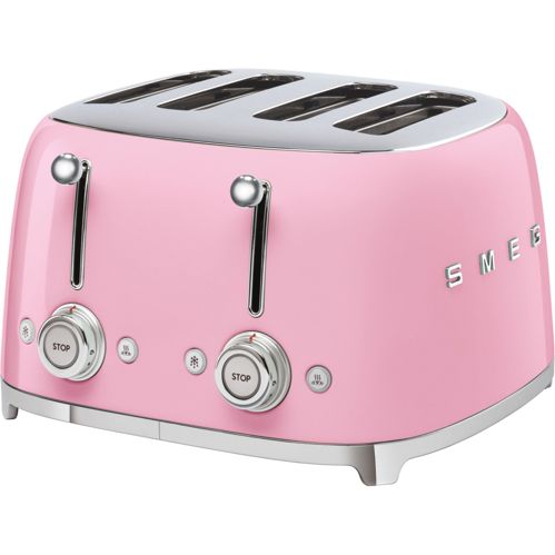 SMEG TSF03PKEU 4-Schlitz-Toaster Cadillac Pink