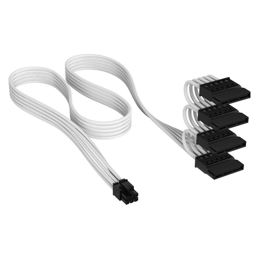 Corsair Premium Ind.Sleeved Serial ATA(SATA) Cable(4 conn) T5 75 cm (75 cm, SATA) (CP-8920455)