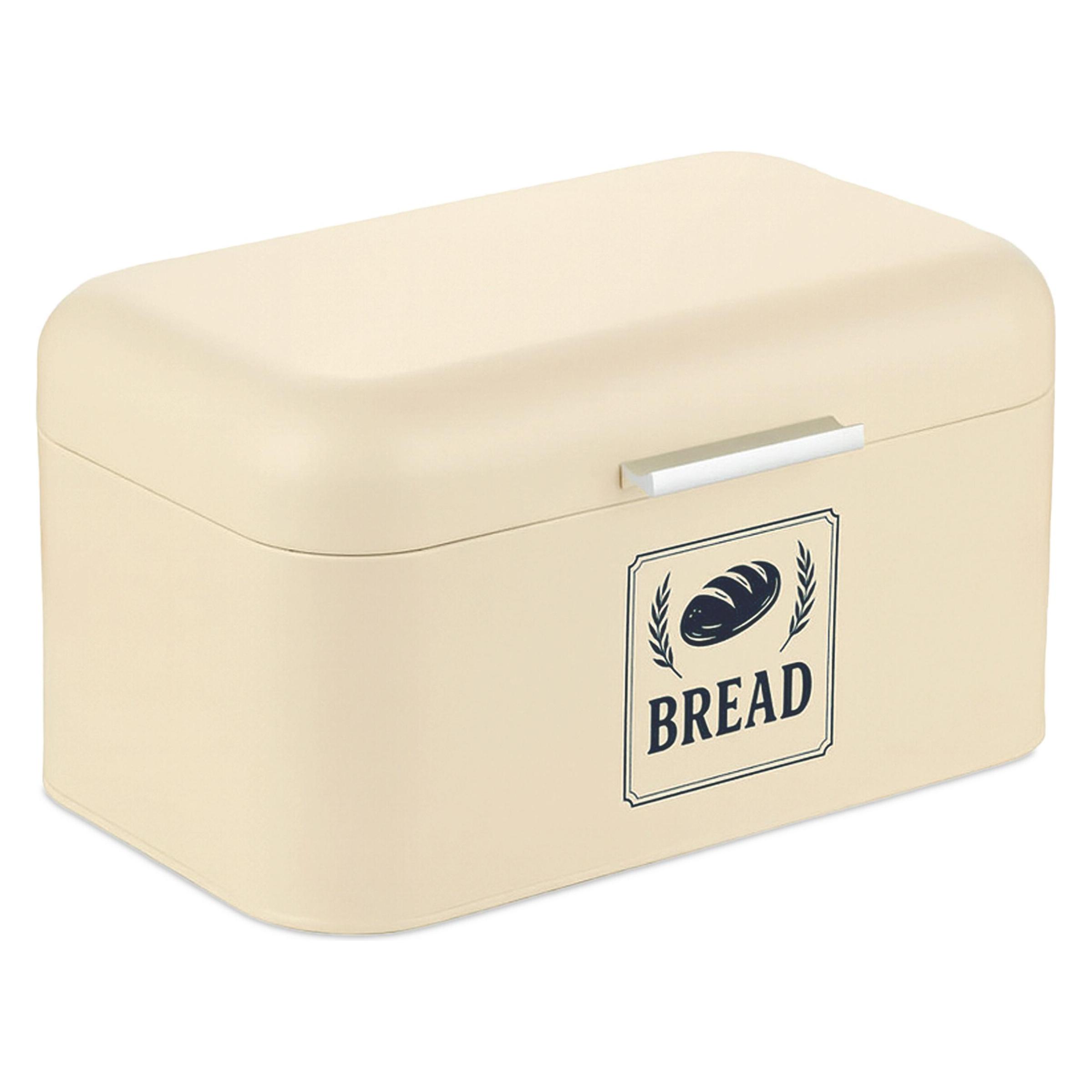 Relaxdays Retro Brotkasten mit Deckel & Griff (4052025856359)