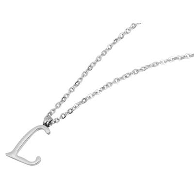 Kette ohne Anhänger ADELIA´S "Halskette mit Anhänger – Buchstabe S aus Edelstahl", silber, Halsketten, Damen, 48cm, Edelstahl, Geschenkidee: zeitlos und vielseitig
