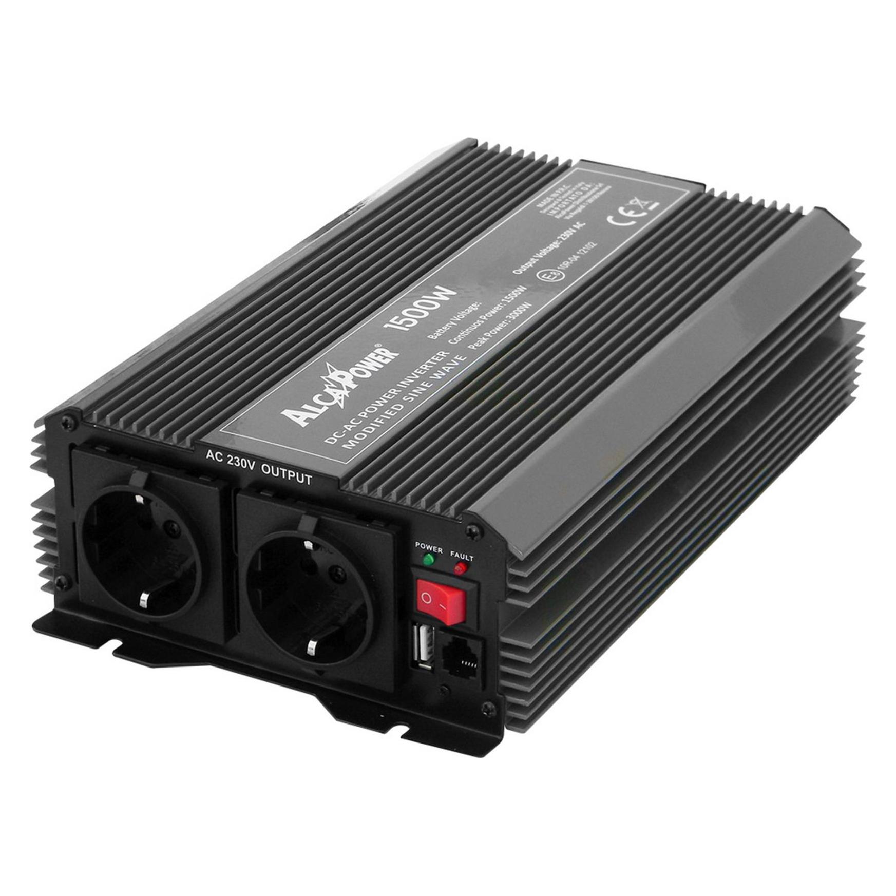 President Spannungswechselrichter AlcaPower von 1500W 12V-230V, modifizierte Sinuskurve, USB-Anschlu (43698466)
