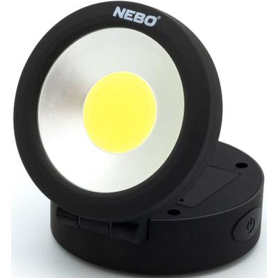 LED Taschenlampe NEBO "Nebo ANGLE LIGHT", schwarz (grau), H:8cm L:8cm T:4,8cm, Gummi, Mobilleuchten
