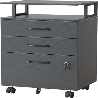 No "3-Drawer Rolling Filing Cabinet - 6.3""D x 30.12""W x 21.65""H"