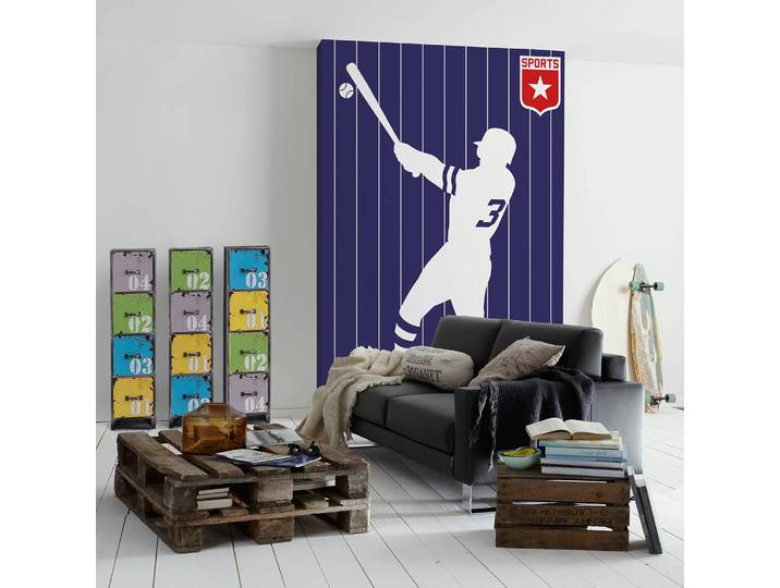 Fototapete Baseball 2 x 2cm 200g Vlies-Mica