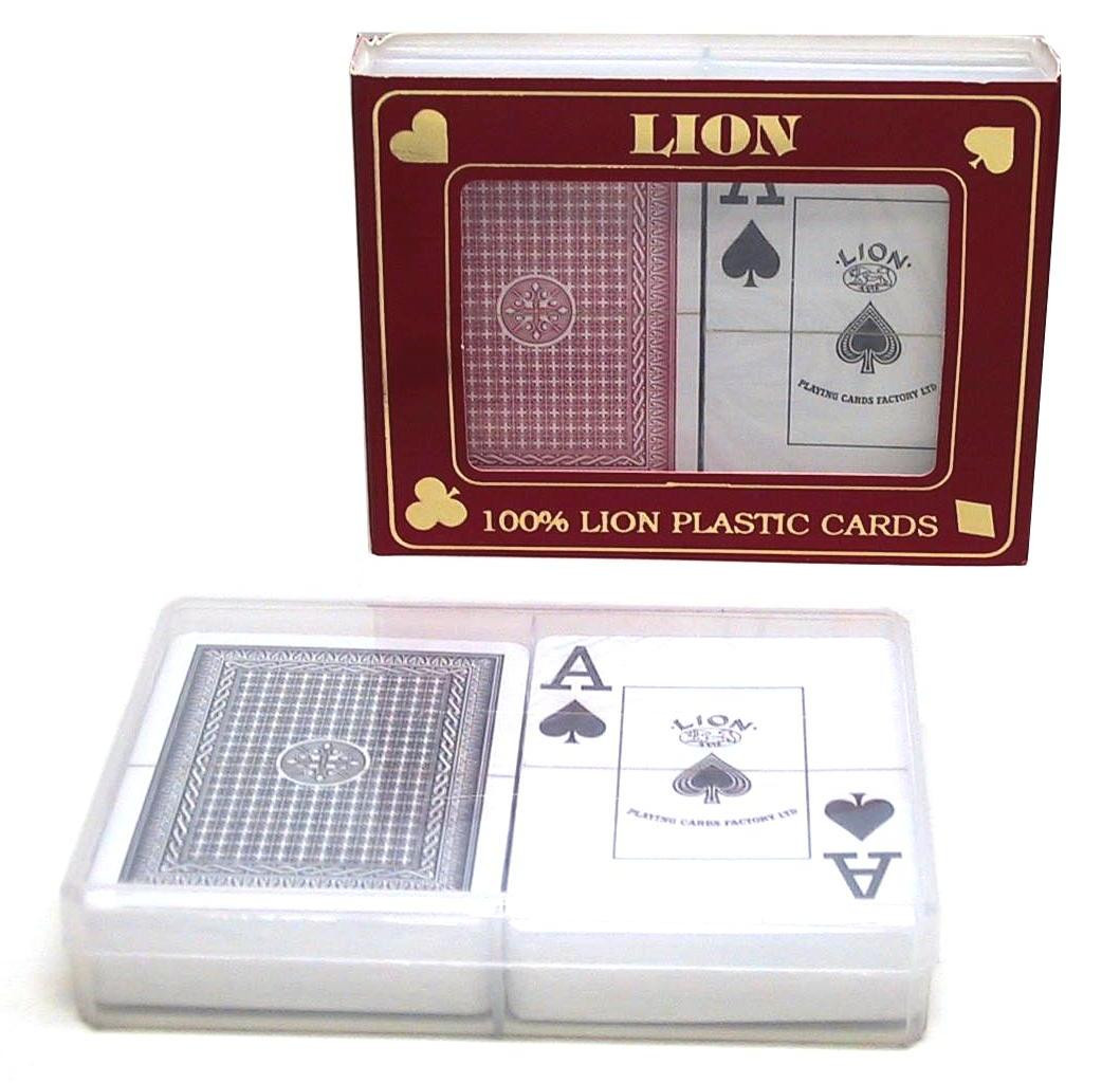 HOT Sports + Toys Poker speelkaarten set met index van 100% kunststof