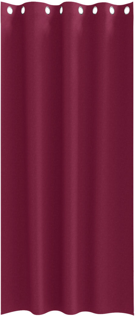 17 Stories Tacorian Curtain Pair Wine Red 140cm Width x 260cm Drop