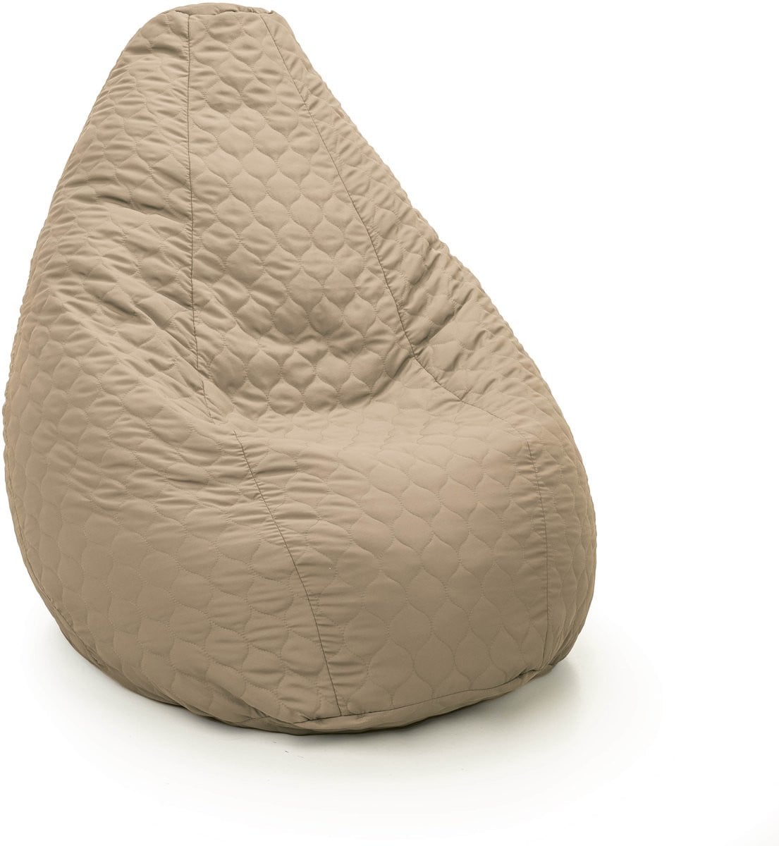 Drop & Sit compacte zitzak - beige - gewatteerd nylon - 180L