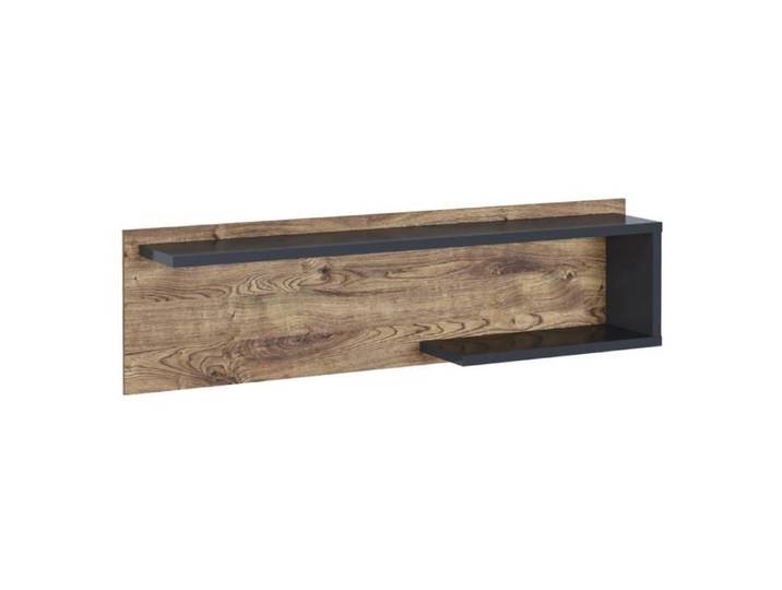 Etagère Murale Coloris chêne Graphite - Longueur 150 x Profondeur 25 x Hauteur 42 cm