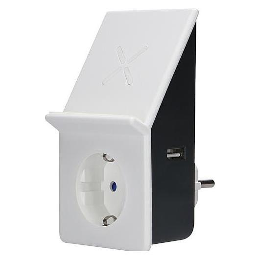 REV USB-Ladeadapter mit Wireless Charging + 1x Steckdose (10 W, 2 Ports) (0020870103)