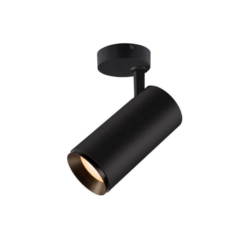 SLV Numinos Phase L LED opbouwarmatuur zwart 28W 3000K dimbaar