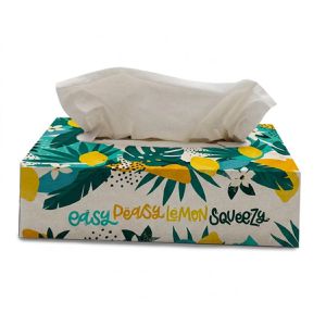 Oecolife Taschentücher Poppy Flowers, Box, Recyclingpapier, 4-lagig, weich & sanft, 80 Tücher