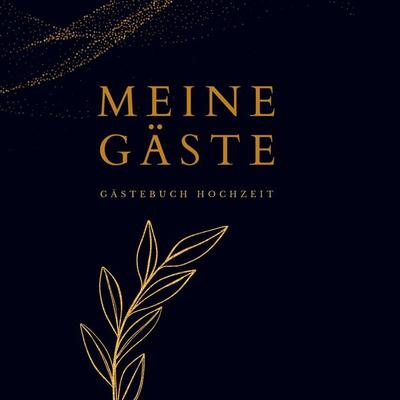 Meine Gäste- Gästebuch Hochzeit BLACK 78 Seiten, Premium Hardcover, Gebundene Ausgabe von Julia S. Klein, Bookmundo Direct, 978-94-6485-268-4