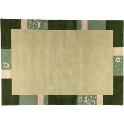 THEKO Teppich Royal Ganges 991 300 grün Ø 150 cm