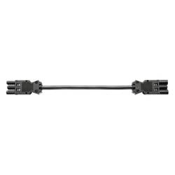 BACHMANN Geräteverlängerung GST18-3 Stecker/Kupplung, Halogenfrei, schwarz, 0,3 m 375.080