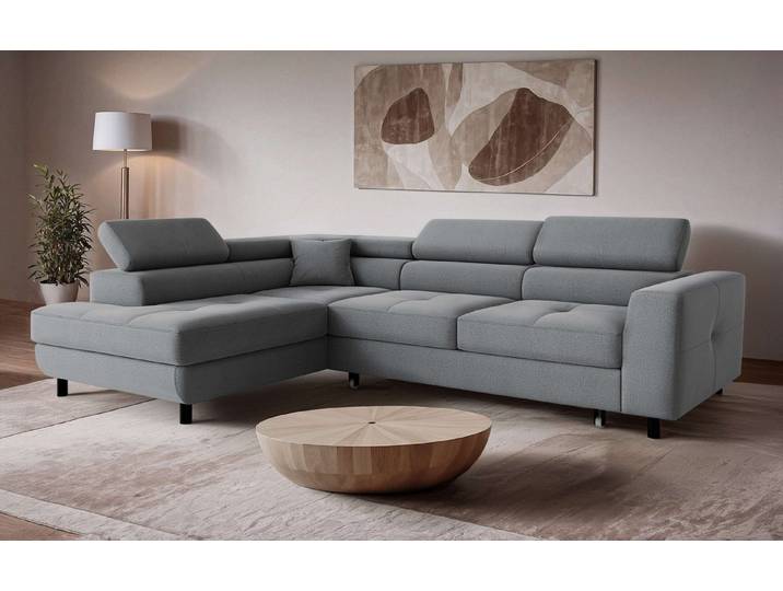 OTTO home Ecksofa AADEN Schlafsofa 254 cm - OTTO. Verlässliche Qualität., mit Bettfunktion, Bettkasten, Kopfstützen, rechts/links bestellbar