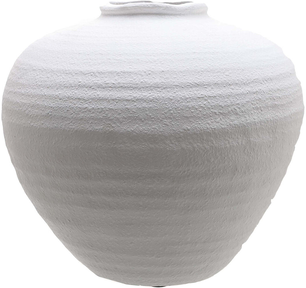 Hill Interiors Jar 1 Matte White 31cm H x 35cm W x 35cm D