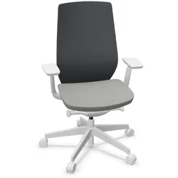 Profim Accis Pro 150 SFL Drehstuhl mit 3D-Netzrückenlehne und 3D-Sitz - Runner Dunkelgrau (60011) / Alba Hellgrau (8078) / Hellgrau