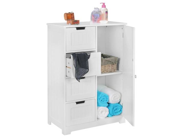 Midischrank Landhausstil stehend B: 56 cm Weiß