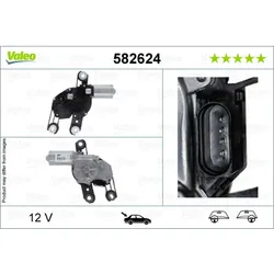 Wischermotor VALEO 582624 für VW Seat Skoda Cupra UP! Mii Citigo Golf VII Touran