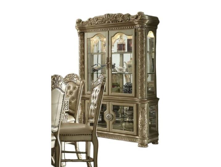 Xlmoebel Vitrine Elegante Barock Vitrine in hochwertiger Handarbeit aus edlem Holz (1-St., Barock Vitrine) Hergestellt in Europa