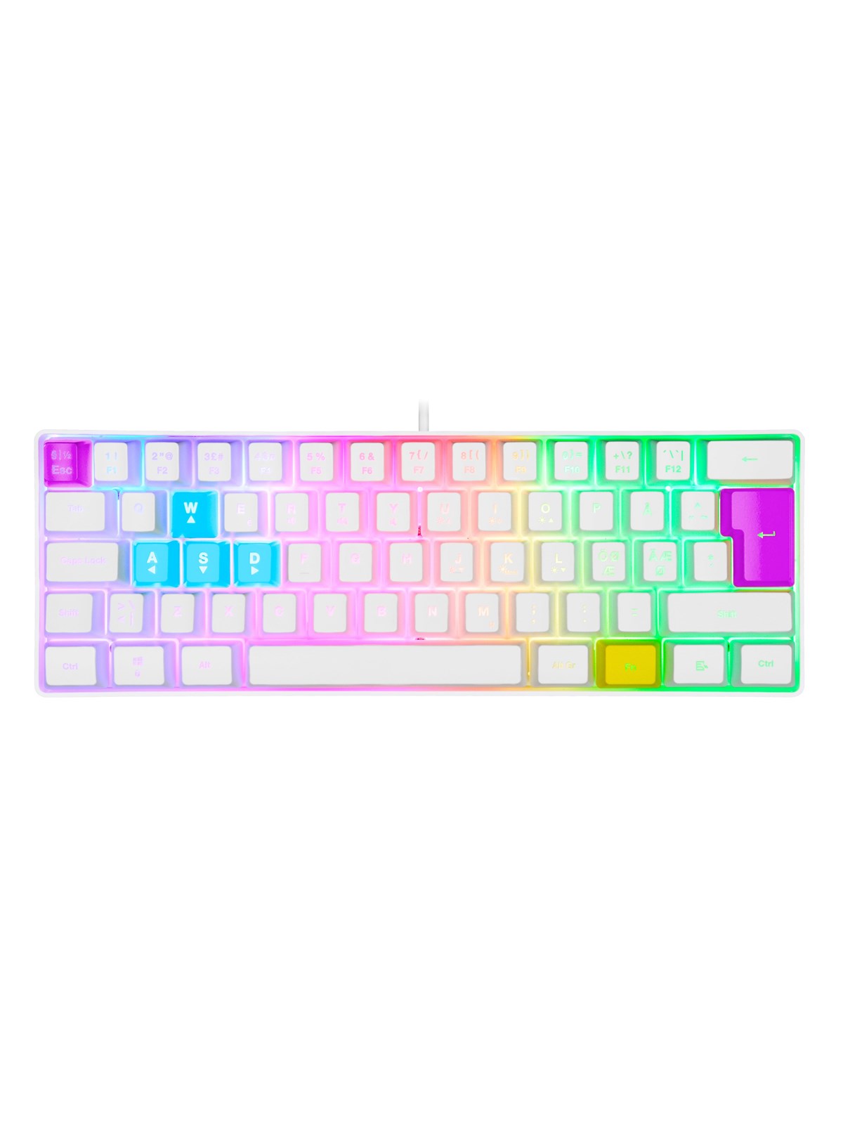 EXE IMP COLOR POP MINI KEYBOARD WHITE - Gaming Tastatur (TKL) - 65% - Weiss