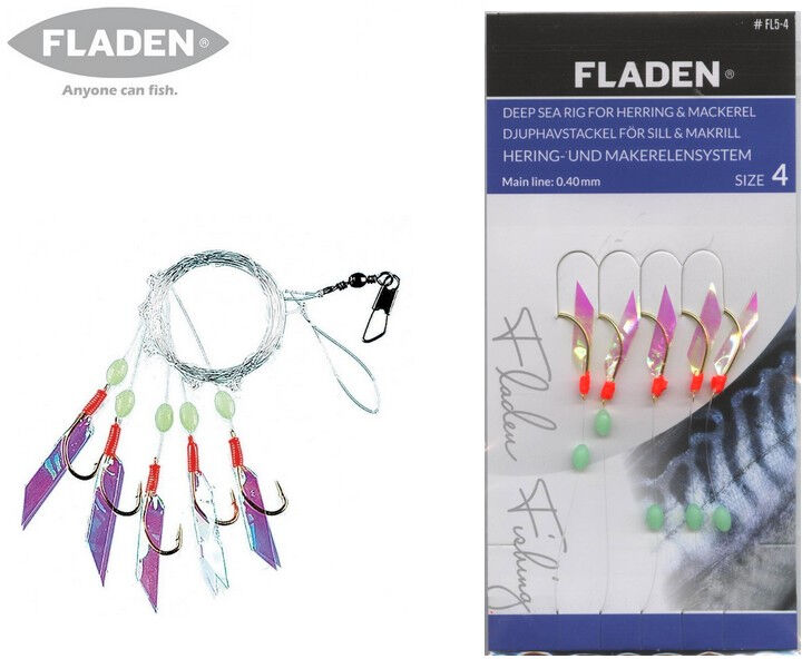Fladen Silde/makrelforfang Med Ægte Fiskeskind