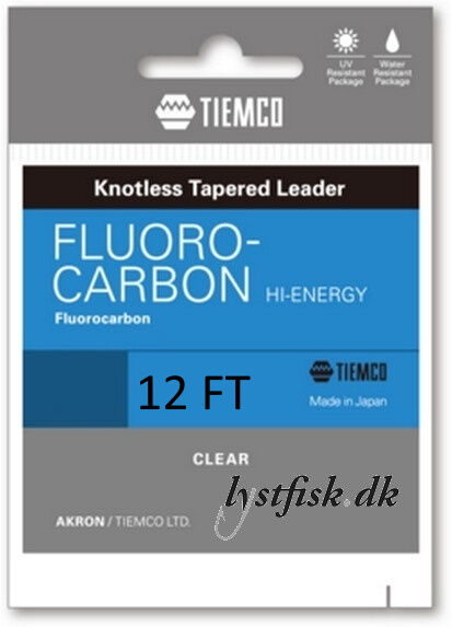 Tiemco Fluorocarbon Hi-Energy Leader 12 Ft