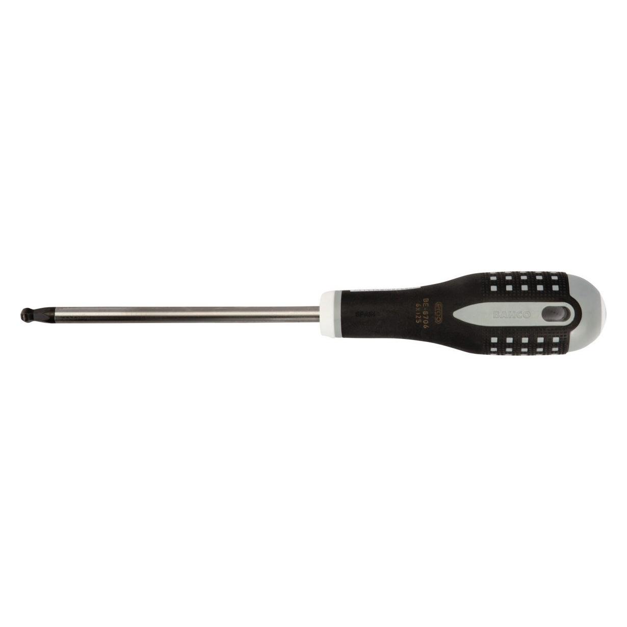 Bahco ERGO Schraubendreher für Innensechskantschrauben mit Gummigriff, 3 x 100 mm (Innensechskant) (BE-8703)